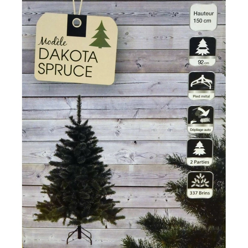 Sapin 150 cm vert Dakota Spruce Sapin 150 Cm Vert Dakota Spruce -Ledepot-bailleul Soldes Magasin sapin dakota spruce 150 cm vert 1