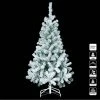 Sapin De Noël 210 Cm Vert Floqué Blanc -Ledepot-bailleul Soldes Magasin sapin de noel vert 210 cm floque blanc