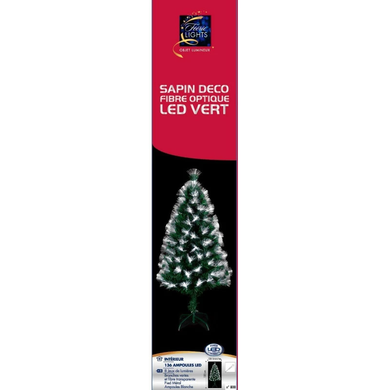 Sapin de Noël 120 cm vert lumineux LED blanc Sapin De Noël 120 Cm Vert Lumineux LED Blanc -Ledepot-bailleul Soldes Magasin sapin lumineux 120 cm vert fibre optique 1