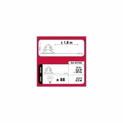 Sapin De Noël 90 Cm Vert Lumineux LED Blanc -Ledepot-bailleul Soldes Magasin sapin vert lumineux 90 cm fibre optique 2