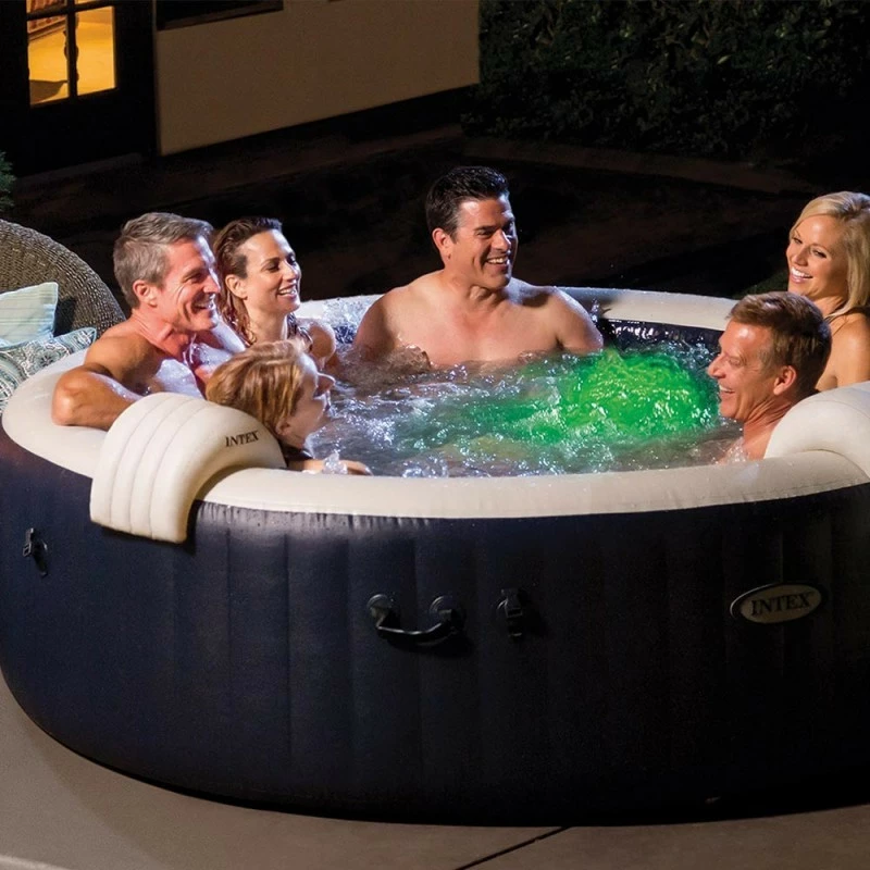 Spa gonflable 6 places bulles et leds Blue navy Intex Spa Gonflable 6 Places Bulles Et Leds Blue Navy Intex -Ledepot-bailleul Soldes Magasin spa gonflable bulles et leds 6 places blue navy intex 5