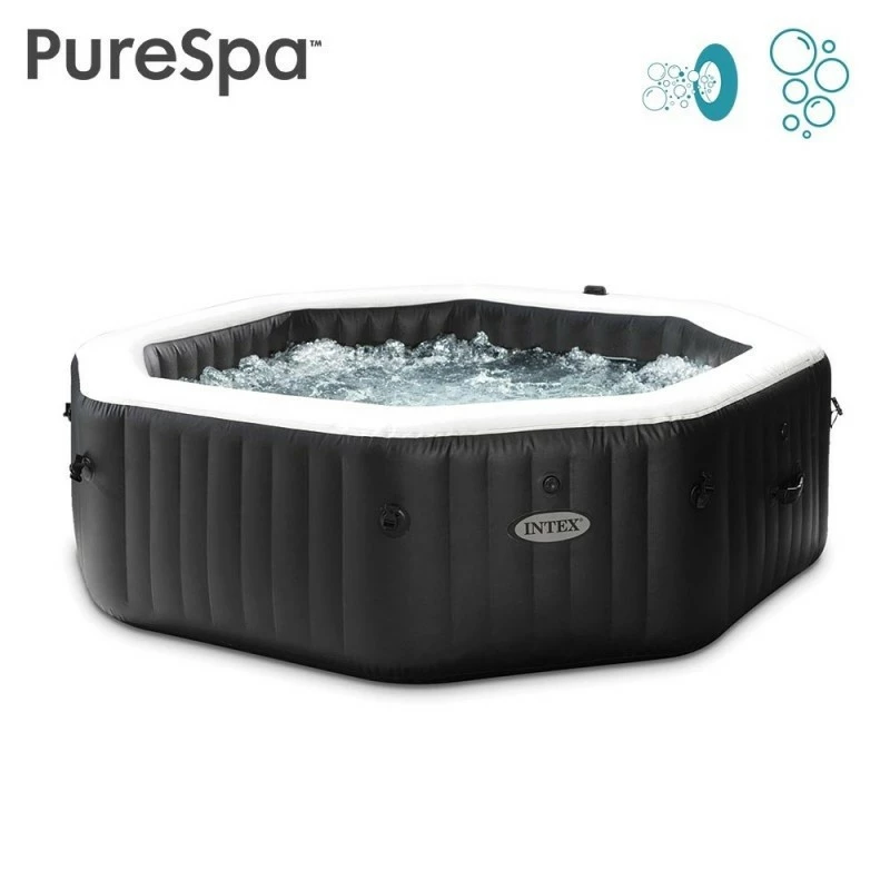 Spa gonflable Intex octogonal 6 places carbone Spa Gonflable Intex Octogonal 6 Places Carbone -Ledepot-bailleul Soldes Magasin spa gonflable intex octogonal 6 p new carbone 1