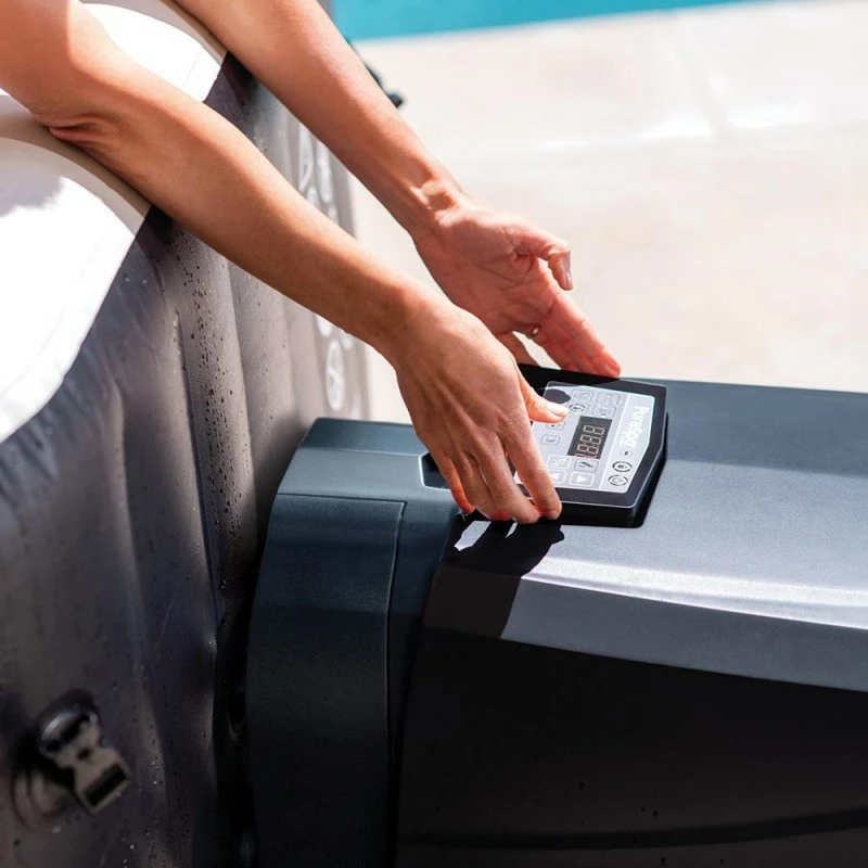 Spa gonflable Intex octogonal 6 places carbone Spa Gonflable Intex Octogonal 6 Places Carbone -Ledepot-bailleul Soldes Magasin spa gonflable intex octogonal 6 p new carbone 5