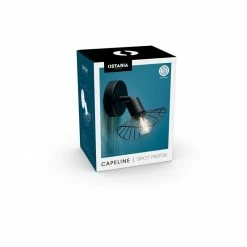 Spot Capeline En Métal Filaire Noir Ostaria 4 Spot Capeline En Métal Filaire Noir Ostaria -Ledepot-bailleul Soldes Magasin spot capeline en metal filaire noir ostaria 2