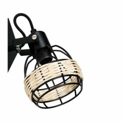 Spot Cyrus En Métal Et Rotin Ostaria -Ledepot-bailleul Soldes Magasin spot cyrus en metal et rotin ostaria 2