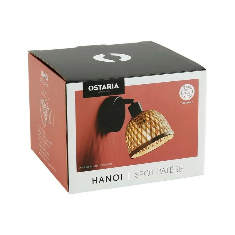 Spot Hanoi en métal et bambou Ostaria Spot Hanoi En Métal Et Bambou Ostaria -Ledepot-bailleul Soldes Magasin spot hanoi en metal et bambou ostaria 1