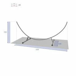 Support Hamac Demi-lune 3m30 Hespéride 5 Support Hamac Demi-lune 3m30 Hespéride -Ledepot-bailleul Soldes Magasin support hamac l3m30 hesperide 3