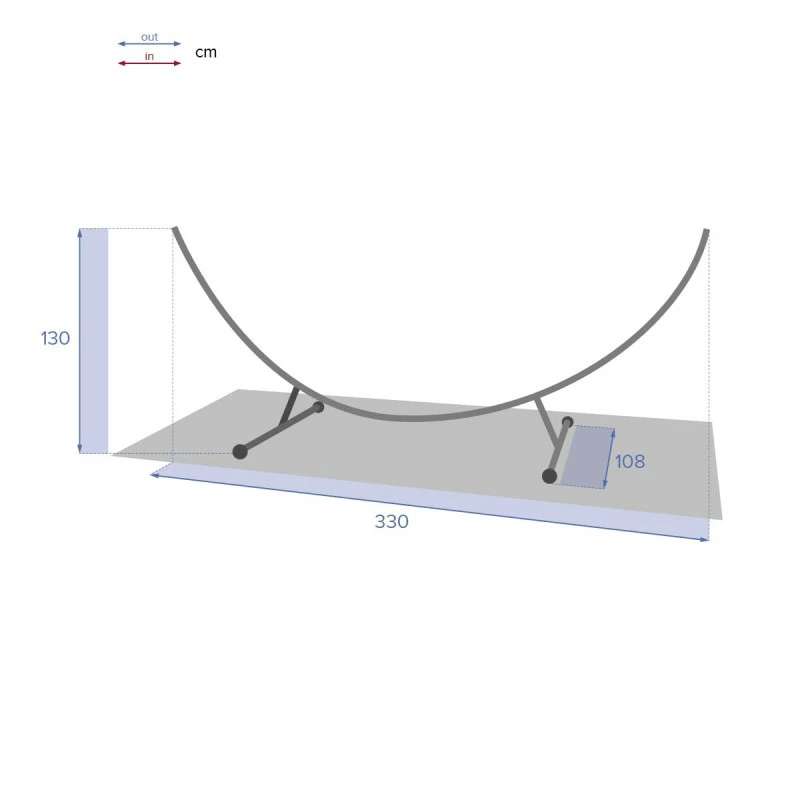 Support hamac demi-lune 3m30 Hespéride Support Hamac Demi-lune 3m30 Hespéride -Ledepot-bailleul Soldes Magasin support hamac l3m30 hesperide 3
