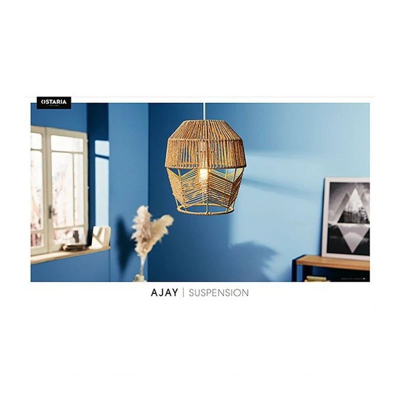 Suspension en corde Ajay naturelle Ostaria Suspension En Corde Ajay Naturelle Ostaria -Ledepot-bailleul Soldes Magasin suspension en corde ajay naturelle ostaria 1