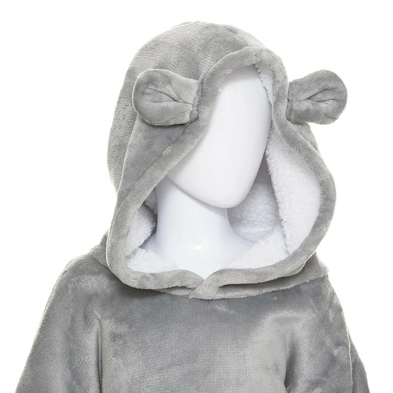 Sweat plaid à capuche ours gris enfant Atmosphera Sweat Plaid à Capuche Ours Gris Enfant Atmosphera -Ledepot-bailleul Soldes Magasin sweat plaid a capuche ours gris enfant atmosphera 2