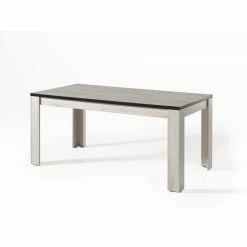 Table à Manger 160 Cm Chêne Blanchi Elba
