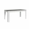 Table à Manger 180cm Blanc Et Gris Béton Gent -Ledepot-bailleul Soldes Magasin table a manger 180cm blanc et gris beton gent