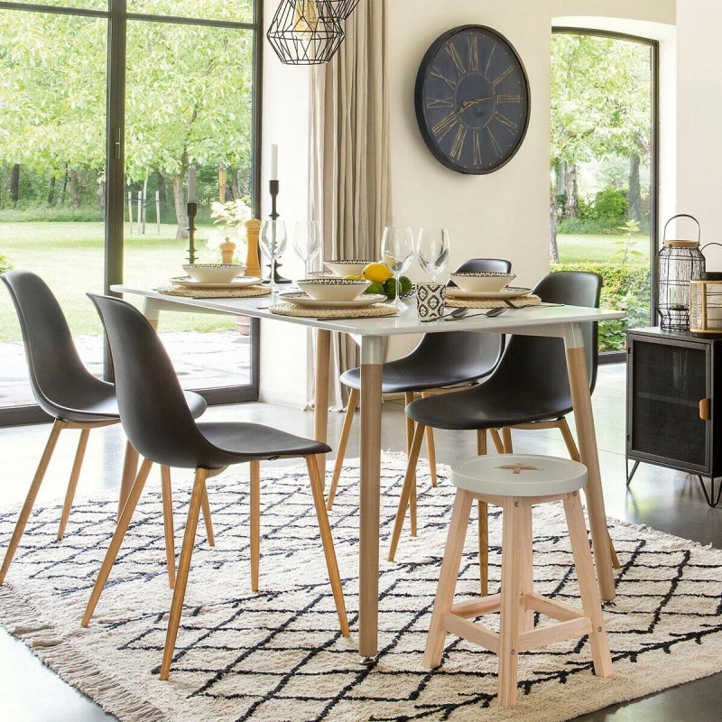 Table à manger blanc Roka Atmosphera Table à Manger Blanc Roka Atmosphera -Ledepot-bailleul Soldes Magasin table a manger blanc roka atmosphera 4