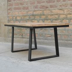 Table à Manger Bois Et Pieds Métal En U -Ledepot-bailleul Soldes Magasin table a manger bois et pieds metal en u 4