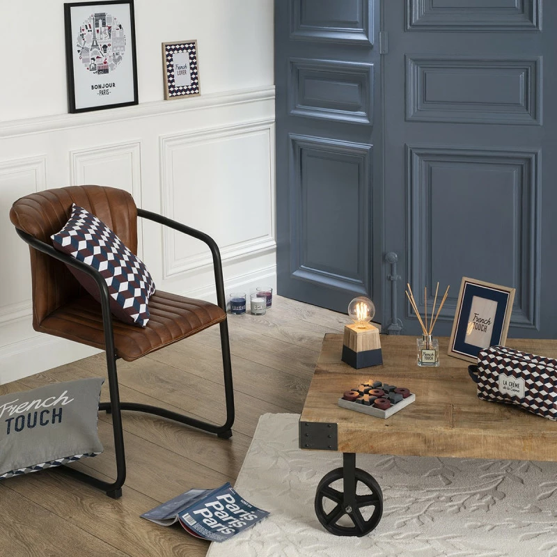 Table basse Silas bois massif Atmosphera Table Basse Silas Bois Massif Atmosphera -Ledepot-bailleul Soldes Magasin table basse manguier bois massif atmosphera 6