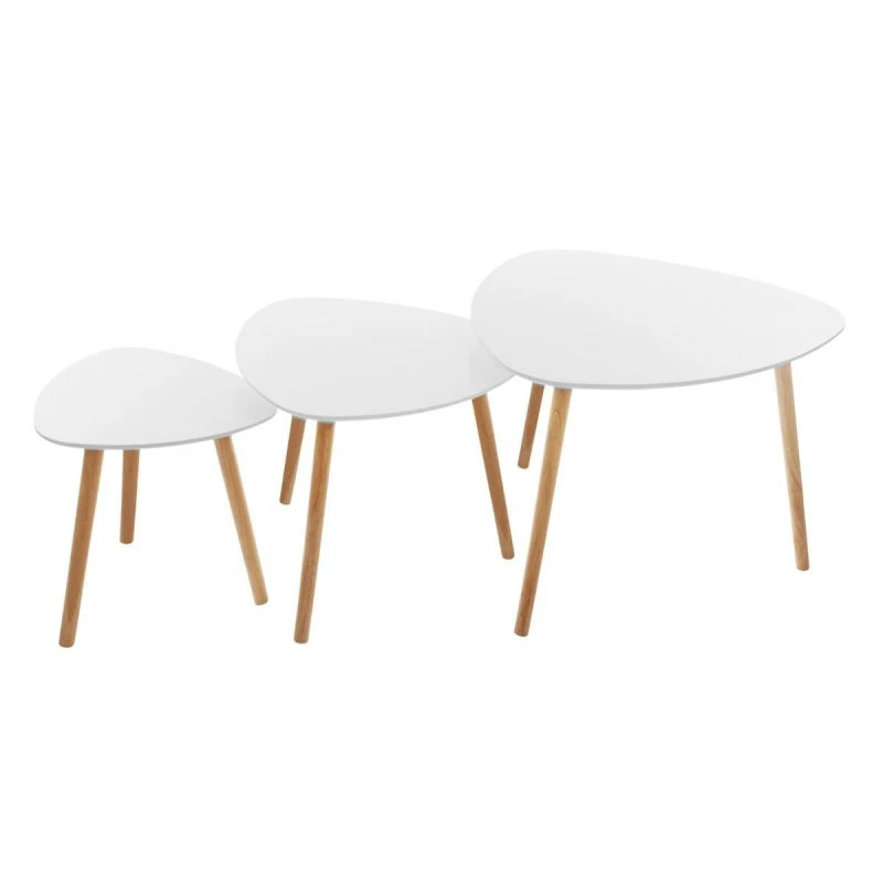 Table basse Mileo blanc lot de 3 Atmosphera Table Basse Mileo Blanc Lot De 3 Atmosphera -Ledepot-bailleul Soldes Magasin table basse mileo blanc lot de 3 atmosphera