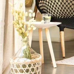 Table Basse Ronde Mileo Blanc Atmosphera -Ledepot-bailleul Soldes Magasin table basse ronde mileo blanc atmosphera 2