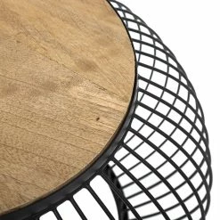 Table Basse X2 Métal Et Bois De Manguier Esther Atmosphera -Ledepot-bailleul Soldes Magasin table basse x2 en metal et bois de manguier atmosphera 2