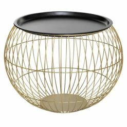 Table Basse X2 Métal Doré Alya Atmosphera -Ledepot-bailleul Soldes Magasin table basse x2 metal dore alya atmosphera 3