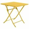 Table Carrée Pliante Greensboro 2p Jaune Moutarde Hespéride 2 Table Carrée Pliante Greensboro 2p Jaune Moutarde Hespéride -Ledepot-bailleul Soldes Magasin table carree greensboro moutarde hesperide