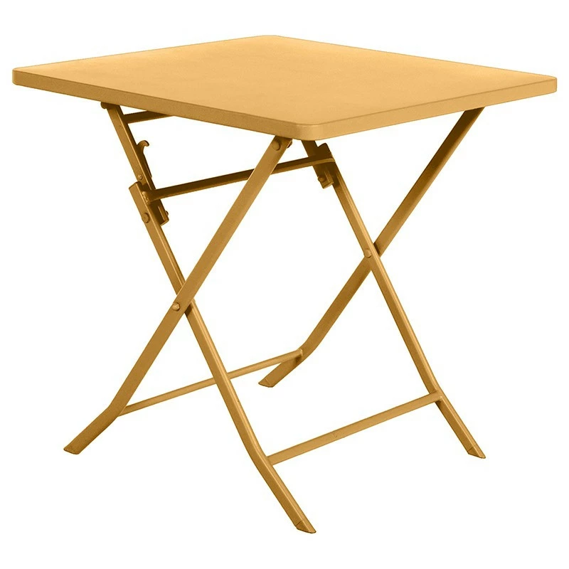 Table carrée pliante Greensboro 2p ocre Hespéride Table Carrée Pliante Greensboro 2p Ocre Hespéride -Ledepot-bailleul Soldes Magasin table carree pliante greensboro 2p ocre hesperide