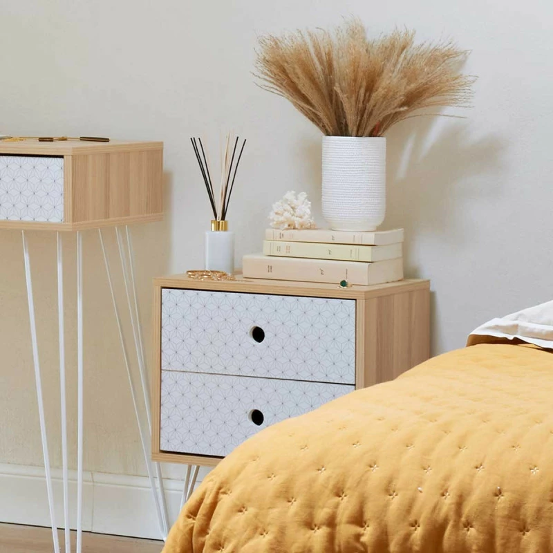 Table de chevet 2 tiroirs Effy Atmosphera Table De Chevet 2 Tiroirs Effy Atmosphera -Ledepot-bailleul Soldes Magasin table de chevet 2 tiroirs effy atmosphera 3