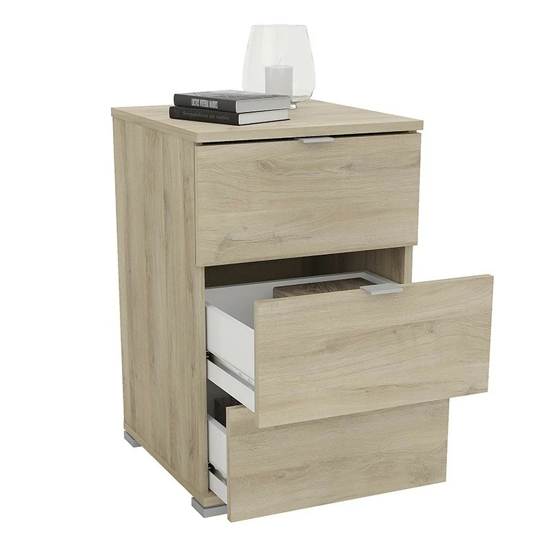 Table de chevet 3 tiroirs Perfect naturel Demeyere Table De Chevet 3 Tiroirs Perfect Naturel -Ledepot-bailleul Soldes Magasin table de chevet 3 tiroirs perfect naturel 1 1