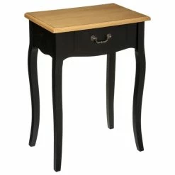 Table De Chevet Chrysa Noire Atmosphera