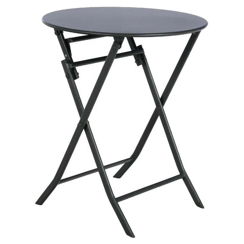 Table ronde pliante Greensboro 2p graphite Hespéride Table Ronde Pliante Greensboro 2p Graphite Hespéride -Ledepot-bailleul Soldes Magasin table de jardin ronde hesperide 60cm greensboro graphite