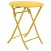 Table Ronde Pliante Greensboro 2p Jaune Moutarde Hespéride 2 Table Ronde Pliante Greensboro 2p Jaune Moutarde Hespéride -Ledepot-bailleul Soldes Magasin table de jardin ronde hesperide 60cm greensboro moutarde