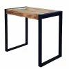 Table Haute Métal Et Bois De Manguier 2 Table Haute Métal Et Bois De Manguier -Ledepot-bailleul Soldes Magasin table haute metal et bois de manguier
