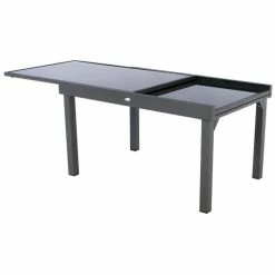 Table Rectangulaire Ext. Verre Piazza 10 P. Graphite Hespéride 6 Table Rectangulaire Ext. Verre Piazza 10 P. Graphite Hespéride -Ledepot-bailleul Soldes Magasin table piazza extensible 10 personnes anthracite graphite hesperide 4