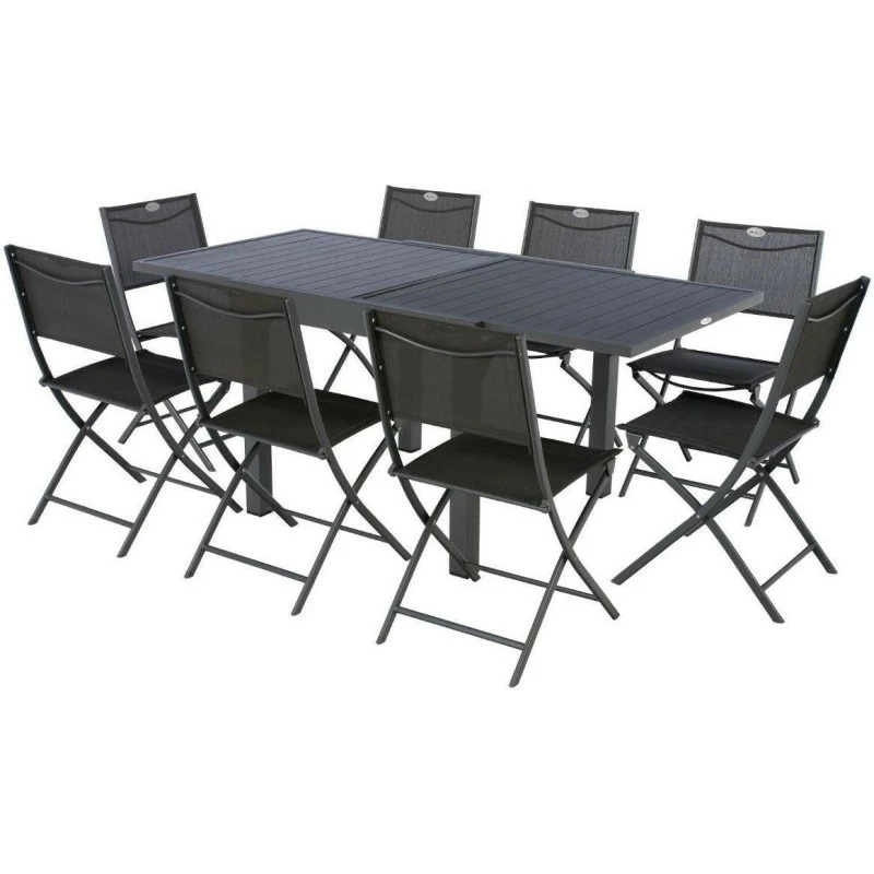 Table rectangulaire extensible Piazza 8 p. graphite Hespéride Table Rectangulaire Extensible Piazza 8 P. Graphite Hespéride -Ledepot-bailleul Soldes Magasin table rectangulaire extensible piazza 8 personnes graphite hesperide 5
