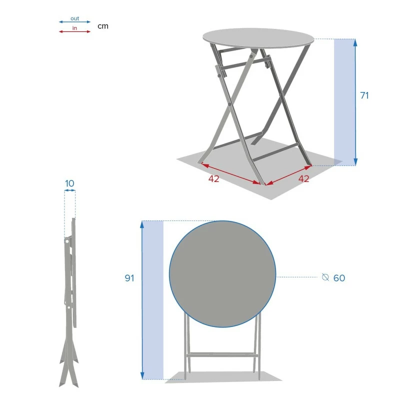 Table ronde pliante Greensboro 2p ambre Hespéride Table Ronde Pliante Greensboro 2p Ambre Hespéride -Ledepot-bailleul Soldes Magasin table ronde pliante greensboro 2 ambre hesperide 3