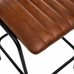 Tabouret De Bar En Cuir Marron Dario Atmosphera 4 Tabouret De Bar En Cuir Marron Dario Atmosphera -Ledepot-bailleul Soldes Magasin tabouret bar cuir marron dario atmosphera 2