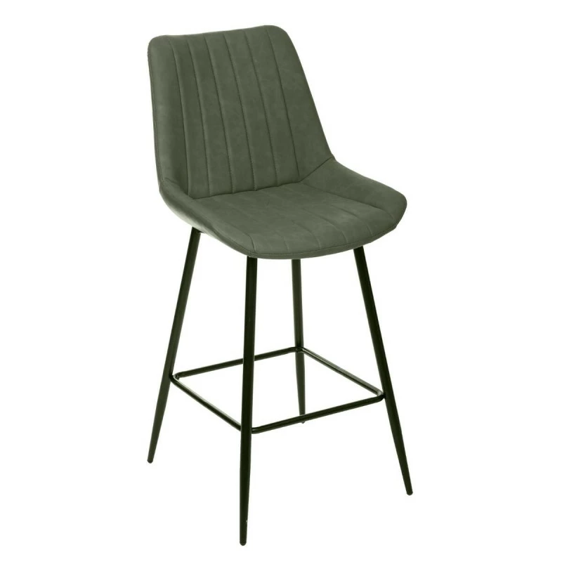 Tabouret de bar kaki Olwen Atmosphera Tabouret De Bar Kaki Olwen Atmosphera -Ledepot-bailleul Soldes Magasin tabouret bar kaki olwen atmosphera