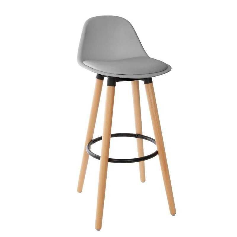 Tabouret bar Maxon simili gris Atmosphera Tabouret Bar Maxon Simili Gris Atmosphera -Ledepot-bailleul Soldes Magasin tabouret bar maxon simili gris atmosphera