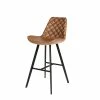 Tabouret De Bar Bas Alicante PU Cognac -Ledepot-bailleul Soldes Magasin tabouret de bar bas alicante pu cognac