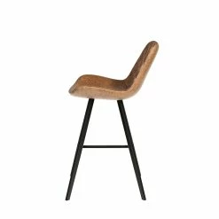Tabouret De Bar Bas Alicante PU Cognac -Ledepot-bailleul Soldes Magasin tabouret de bar bas alicante pu cognac 4