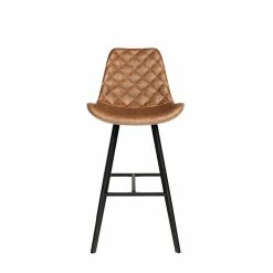 Tabouret De Bar Bas Alicante PU Cognac -Ledepot-bailleul Soldes Magasin tabouret de bar bas alicante pu cognac 5