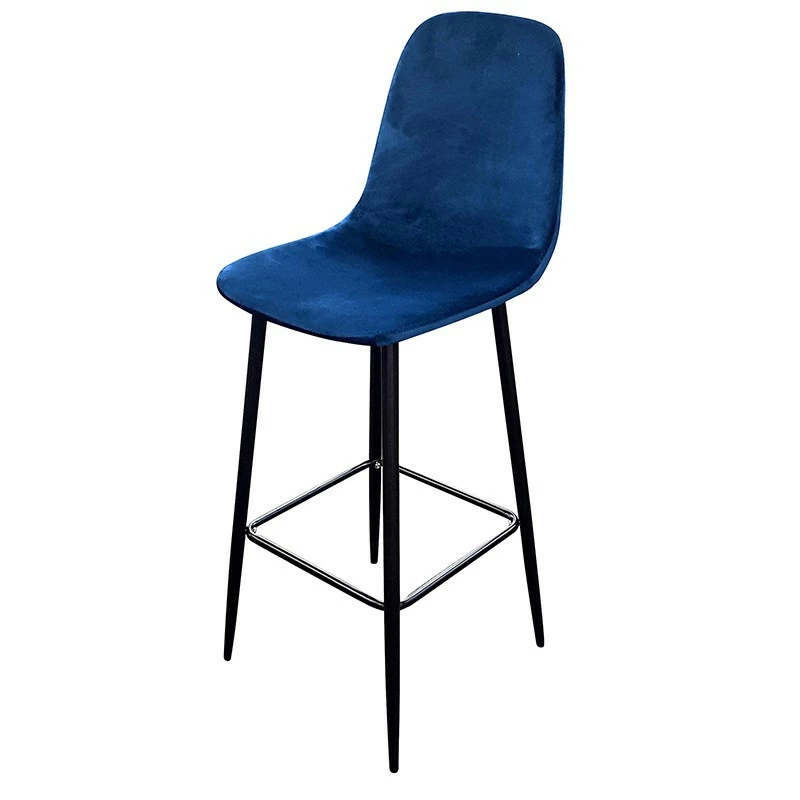 Tabouret de bar en velours bleu indigo pieds métal Inoui Tabouret De Bar En Velours Bleu Indigo Pieds Métal Inoui -Ledepot-bailleul Soldes Magasin tabouret de bar en velours bleu indigo pieds metal inoui