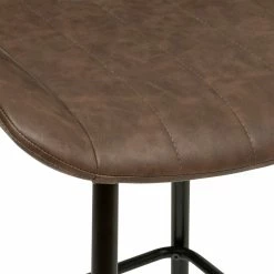 Tabouret De Bar Marron Cognac Olwen Atmosphera -Ledepot-bailleul Soldes Magasin tabouret de bar marron cognac olwen atmosphera 3