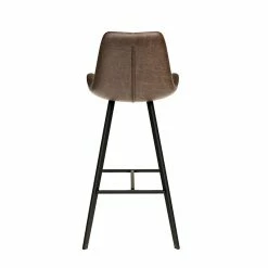 Tabouret De Bar Palmas PU Brun Foncé -Ledepot-bailleul Soldes Magasin tabouret de bar palmas pu brun fonce 1 4
