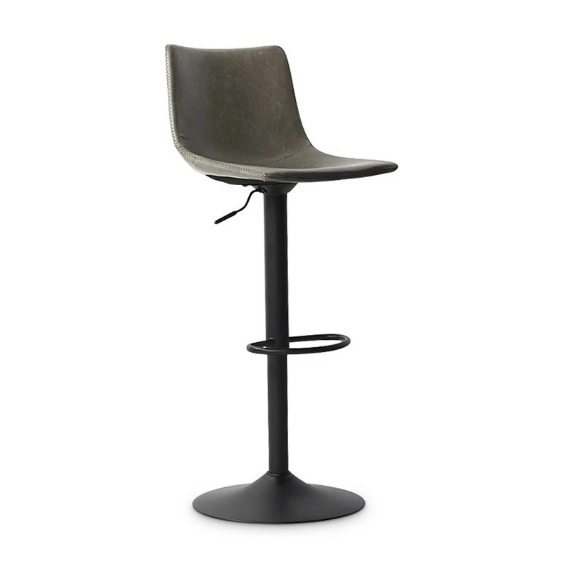 Tabouret de bar réglable Trevi PU gris Tabouret De Bar Réglable Trevi PU Gris -Ledepot-bailleul Soldes Magasin tabouret de bar reglable trevi pu gris