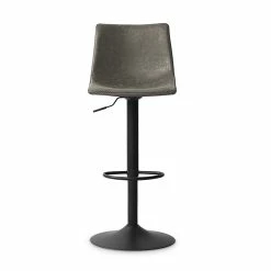 Tabouret De Bar Réglable Trevi PU Gris 5 Tabouret De Bar Réglable Trevi PU Gris -Ledepot-bailleul Soldes Magasin tabouret de bar reglable trevi pu gris 1 3