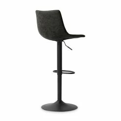 Tabouret De Bar Réglable Trevi PU Noir 4 Tabouret De Bar Réglable Trevi PU Noir -Ledepot-bailleul Soldes Magasin tabouret de bar reglable trevi pu noir 2