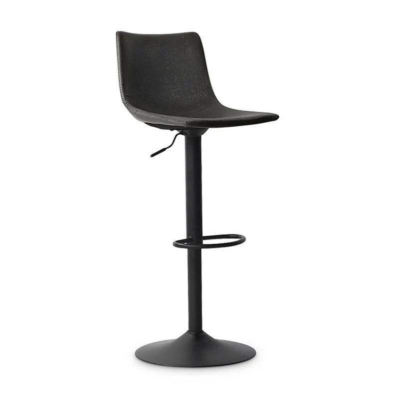 Tabouret de bar réglable Trevi PU noir Tabouret De Bar Réglable Trevi PU Noir -Ledepot-bailleul Soldes Magasin tabouret de bar reglable trevi pu noir