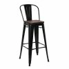 Tabouret De Bar Oscar Orme Antique Et Noir
