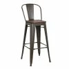 Tabouret De Bar Oscar Orme Antique Et Gris