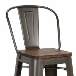 Tabouret De Bar Oscar Orme Antique Et Gris -Ledepot-bailleul Soldes Magasin tabouret de bar victoria orme antique gris 4